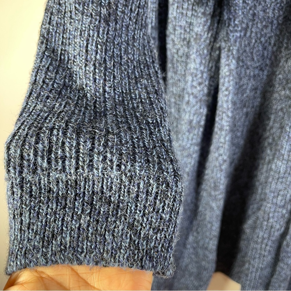 Peruvian Link Alpaca Collection Cardigan Sweater Womens OS Color Blue/Navy Blue - Picture 2 of 11